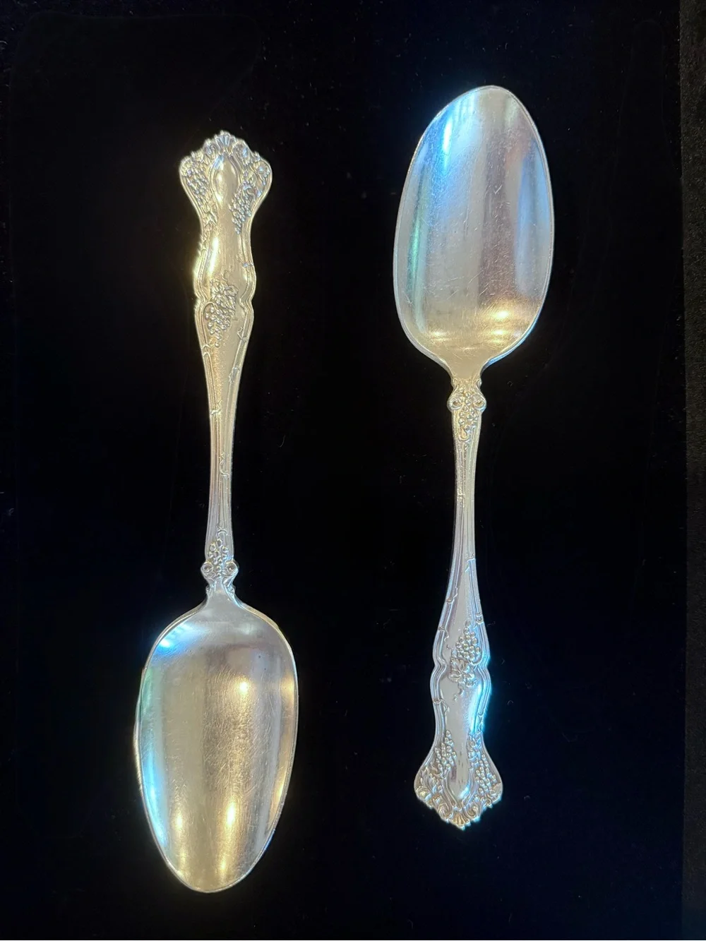 Rogers Bros XS Triple Silver- plate Vintage pattern Serving Spoons from 1904